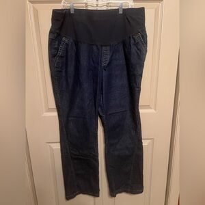Old Navy Women's Dark Blue Maternity Jeans